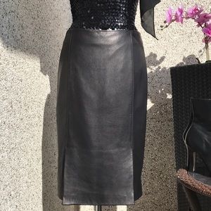 Moda International Genuine Leather skirt size 8